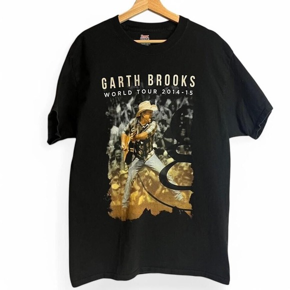 Hanes Garth Brooks World Tour‎ 2014-15 Graphic Print T-Shirt L - Picture 1 of 4